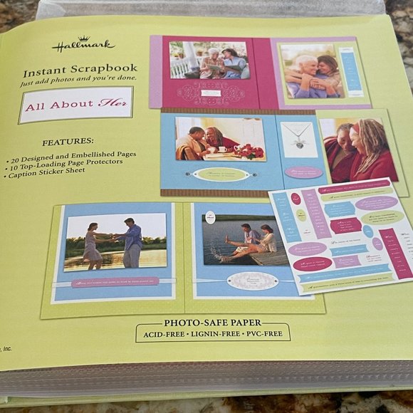 Hallmark Album " All About Her" Scrap book - Picture 3 of 5